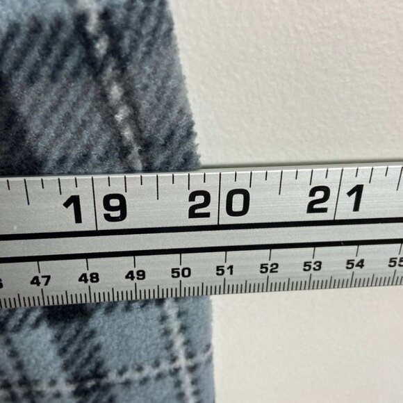 Tommy Hilfiger Blue Plaid Fleece Pyjama Pants Size Medium Pockets Pajama Bottoms - Picture 10 of 13